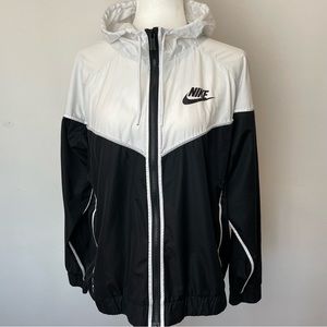 Nike Windrunner Hooded Windbreaker Full Zip Up Soft Shell Jacket Womens Size 1X